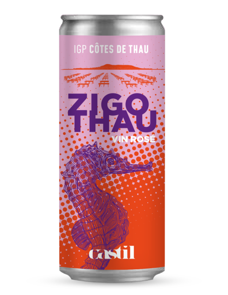 ZIGOTHAU Rosé 25cl – IGP Côtes de Thau, un vin rosé frais & équilibré
